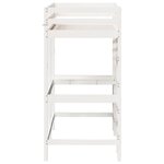 vidaXL Lit superposé sans matelas blanc 80x200 cm bois de pin massif