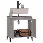 vidaXL Meuble d'évier sonoma gris 58x33x60 cm bois d'ingénierie