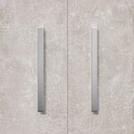 vidaXL Armoire à chaussures Gris béton 55x35x108 cm Bois d'ingénierie