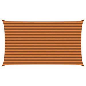 vidaXL Voile d'ombre Orange et marron 7 x 4 m 100 polyester Oxford
