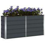 vidaXL Jardinière Anthracite 160 x 40 x 75 cm Acier