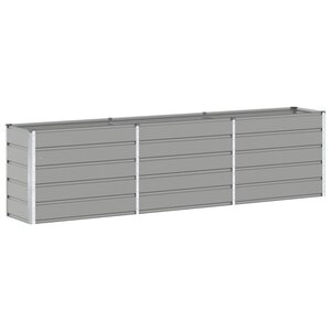 vidaXL Jardinière Gris clair 480 x 50 x 45 cm Acier galvanisé