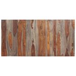 vidaXL Table à manger Gris 180x90x76 cm Bois massif