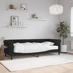 vidaXL Lit de jour avec matelas noir 80x200 cm velours