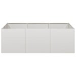 vidaXL Jardinière 120x80x40 cm acier inoxydable