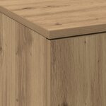 vidaXL Buffet Chêne Artisan 60x35x180 cm Bois d'ingénierie