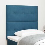 vidaXL Tête de lit avec tête de lit Bleu foncé 80 cm Cuir synthétique