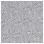 vidaXL Plaques à damier 4 Pièces Argent 30 x 30 cm Aluminium