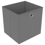 vidaXL Étagère d'affichage 6 cubes et boîtes Noir 103x30x72 5 cm Tissu
