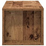 vidaXL Meuble TV Bois ancien 100 x 30 x 26 5 cm Bois d'ingénierie
