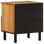 vidaXL Tables de chevet 2 Pièces 40x33x46 cm Bois d'acacia massif