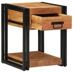 vidaXL Table de Nuit 40x40x50 cm en Bois d'Acacia Massif