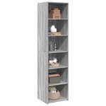 vidaXL Buffet haut sonoma gris 45x41x185 cm bois d'ingénierie
