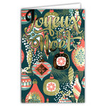 Carte Joyeux Noël avec Enveloppe Blanche 12x17cm