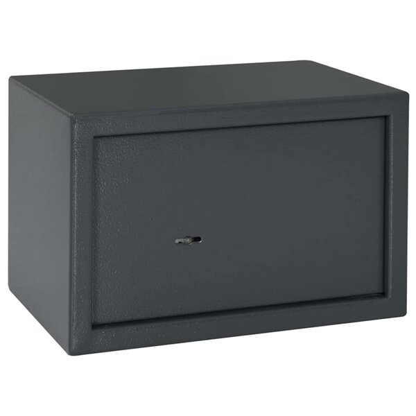 vidaXL Coffre-fort avec verrouillage Gris foncé 31 x 20 x 20 cm Acier