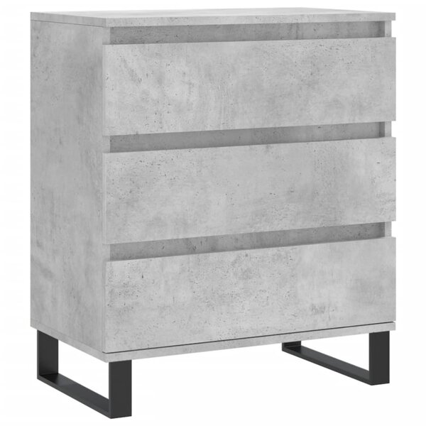 vidaXL Buffet Gris béton 60x35x70 cm Bois d'ingénierie