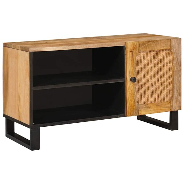 vidaXL Meuble TV Marron 80 x 33 x 46 cm Bois de mangue massif