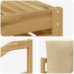 vidaXL Ensemble de canapés d'extérieur 8 pc Blanc et Beige