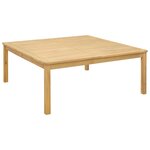 vidaXL Table basse Acacia clair 110 x 110 x 45 cm Bois d'Acacia Massif