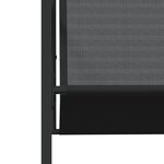 vidaXL Ensemble à manger de jardin 11 Pièces noir textilène