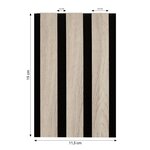 Coffret échantillon 4 panneaux muraux 11 5x19 bois