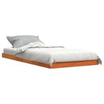 vidaXL Cadre de lit cire marron 75x190 cm bois de pin massif