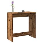 vidaXL Table de bar vieux bois 102x50x103 5 cm bois d'ingénierie