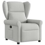 vidaXL Fauteuil inclinable gris nuage tissu
