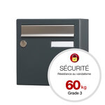 Boite aux lettre  Allure compact gris anthracite 7016M