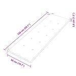 vidaXL Banc Batavia avec coussin noir 150 cm Bois de teck massif