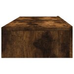 vidaXL Meubles TV avec lumières LED 2 Pièces chêne fumé 60x35x15 5 cm