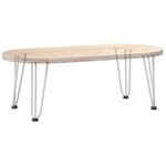 vidaXL Pieds en épingle à cheveux pour table basse 4 pièces Blanc 30 cm Acier massif