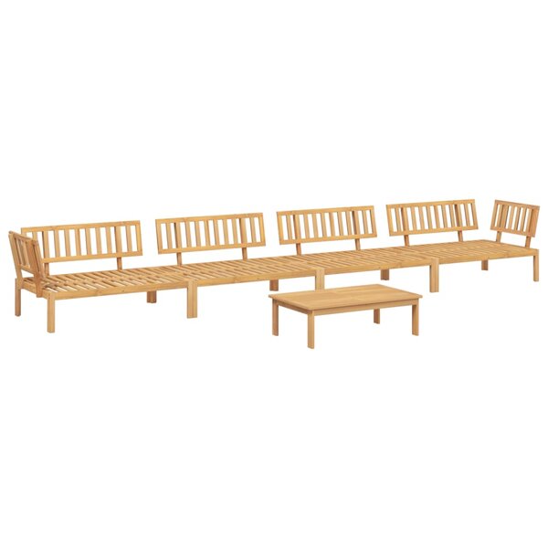 vidaXL Salon palette de jardin 5 Pièces bois d'acacia massif