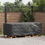 vidaXL Housse pour mobilier d'extérieur Noir 229 x 113 x 73 cm 600D