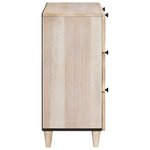 vidaXL Buffet 2 Pièces Blanc 60 x 33 x 75 cm bois de manguier massif