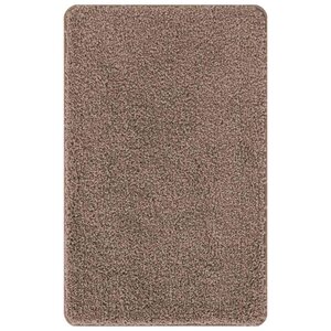 vidaXL Tapis de bain antidérapant Marron 50 x 80 cm PP