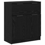 vidaXL Buffet 3 Pièces Chêne noir 181 x 30 x 70 cm Bois d'ingénierie