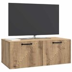 vidaXL Meuble TV mural 78 5 x 41 x 30 cm Chêne artisanal