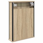 vidaXL Armoire Miroir de Salle de Bain Marron 42 x 12 x 60 cm
