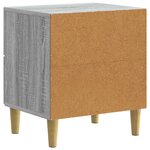 vidaXL Cabinet de chevet Sonoma gris 43 x 34 5 x 48 cm