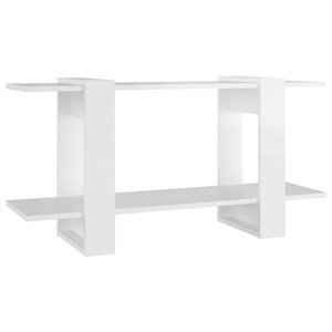 vidaXL Bibliothèque Blanc brillant 100x30x51 cm bois d'ingénierie