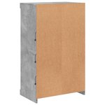 vidaXL Buffet avec lumières LED gris béton 60 5x37x100 cm