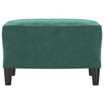 vidaXL Repose-pied Vert foncé 60x50x41 cm Velours