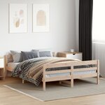 vidaXL Cadre de lit sans matelas 120x200 cm bois de pin massif