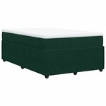 vidaXL Sommier à lattes de lit avec matelas vert foncé 120x190 cm