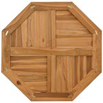 vidaXL Dessus de table 70x70x2 5 cm octogonal bois de teck massif