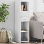 vidaXL Buffet haut blanc 30x42 5x124 cm bois d'ingénierie