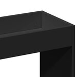 vidaXL Buffet haut noir 92x33x140 cm bois d'ingénierie