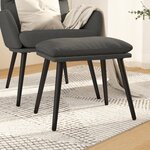 vidaXL Repose-pied Gris foncé 45x29 5x35 cm Tissu