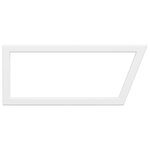 vidaXL Supports d'étagères pour lavabo 2 Pièces blanc trapèze acier
